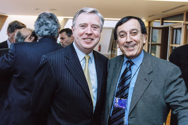 Photo 18 : Reception at the European Parliament in Strasbourg with President of Colombia.