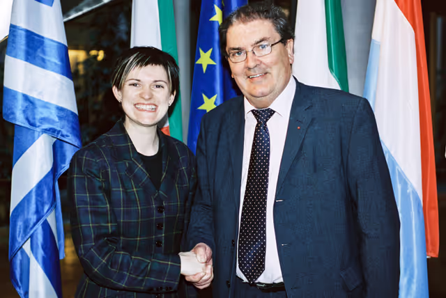 Fotografie 2: MEP John HUME meets with MEP Catherine STIHLER
