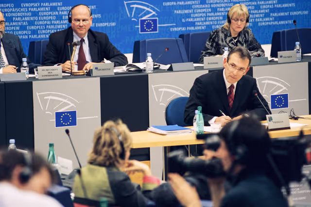 Fotografia 2: Hearing of Commissioners-Designate: Andris PIEBALGS