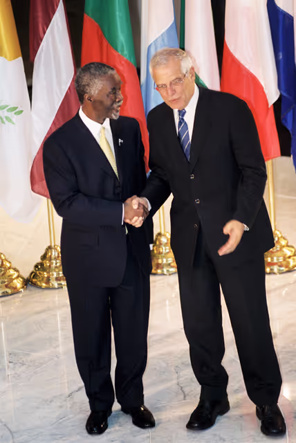 Fotografija 32: Visit of Thabo MBEKI, President of South Africa at the European Parliament in Strasbourg