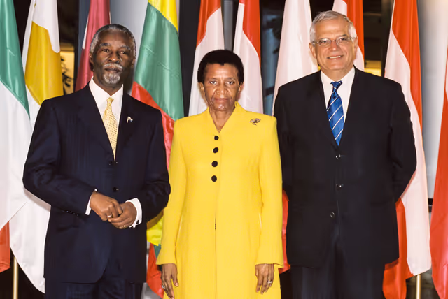 Fotografija 26: Visit of Thabo MBEKI, President of South Africa at the European Parliament in Strasbourg