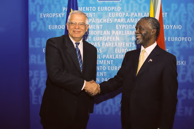 Fotografija 27: Visit of Thabo MBEKI, President of South Africa at the European Parliament in Strasbourg