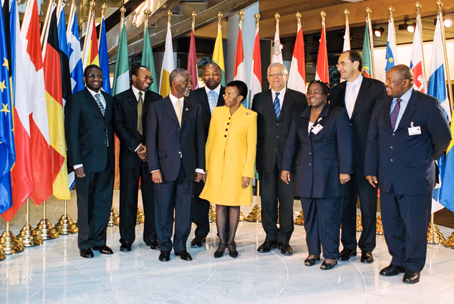 Fotografija 31: Visit of Thabo MBEKI, President of South Africa at the European Parliament in Strasbourg