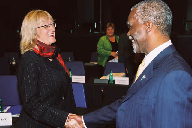 Fotografija 22: Visit of Thabo MBEKI, President of South Africa at the European Parliament in Strasbourg