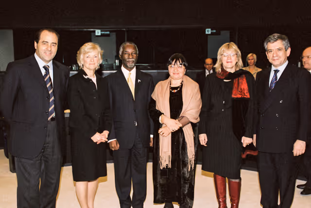 Fotografija 28: Visit of Thabo MBEKI, President of South Africa at the European Parliament in Strasbourg