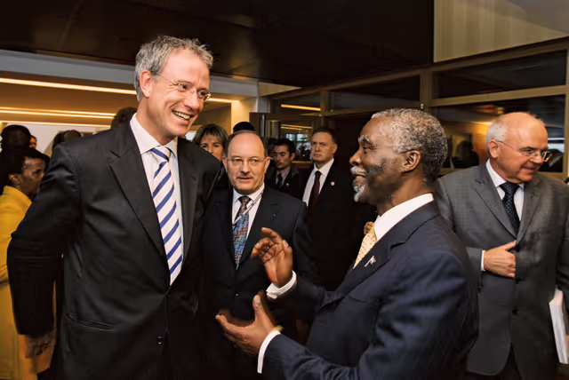 Fotografija 9: Reception for Thabo MBEKI, President of South Africa at the European Parliament in Strasbourg.