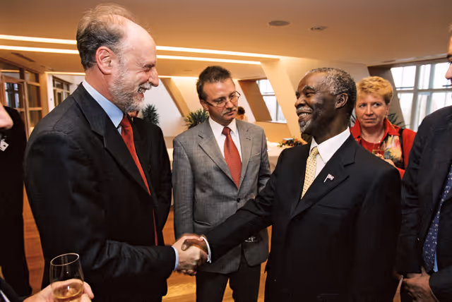 Fotografija 8: Reception for Thabo MBEKI, President of South Africa at the European Parliament in Strasbourg.