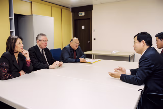 Fotó 1: MEPs Dirk STERCKX and Jean Luc DEHAENE in a meeting at the European Parliament in Strasbourg