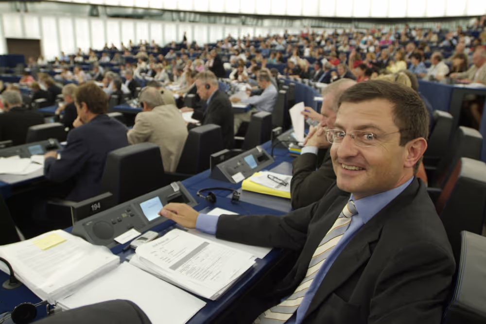 Ignasi GUARDANS CAMBO in plenary session in Strasbourg.