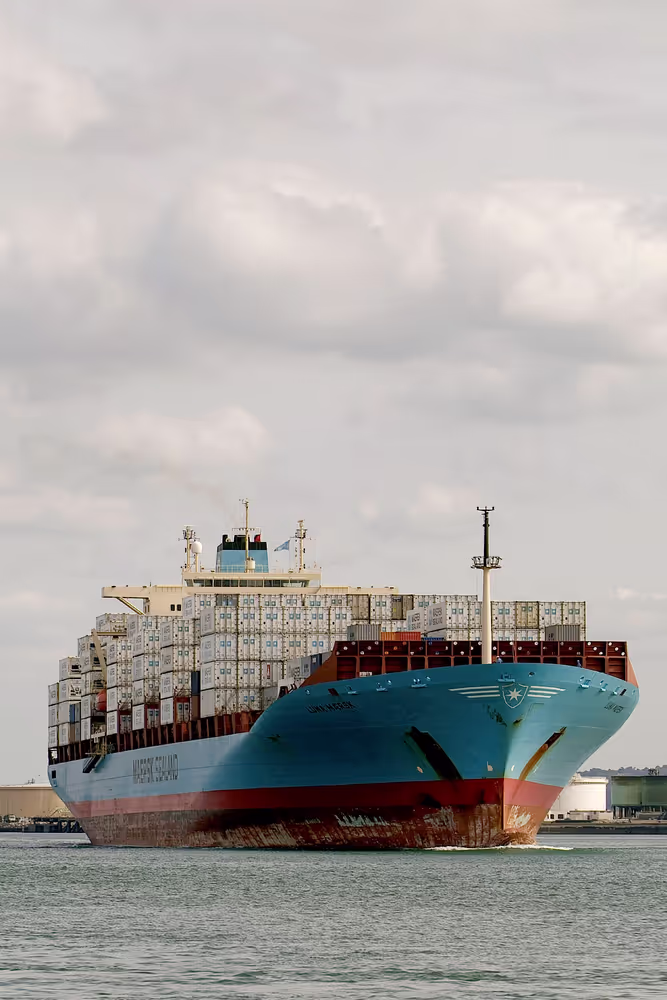 Sea transport in containers