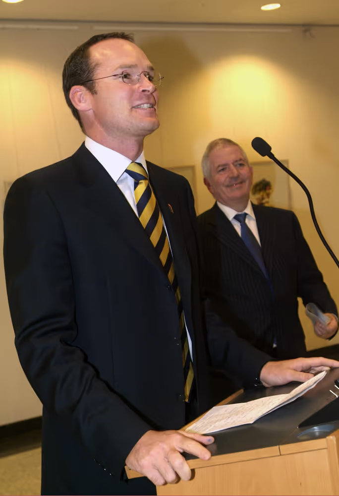Simon COVENEY at the EP in Brussels