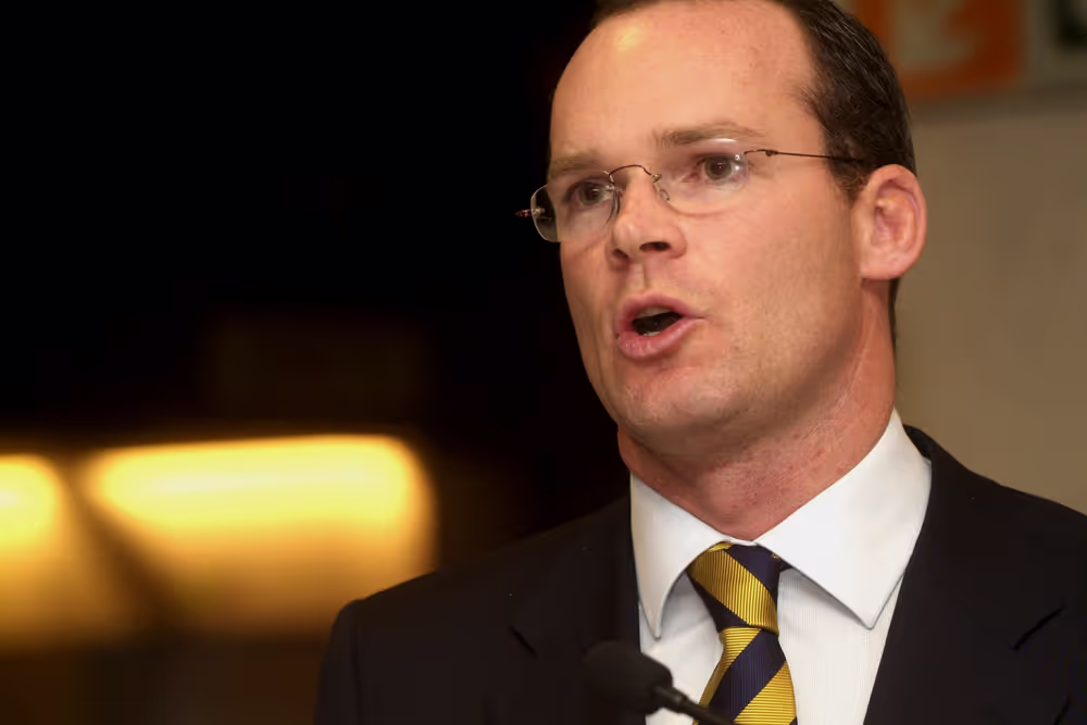 Simon COVENEY at the EP in Brussels