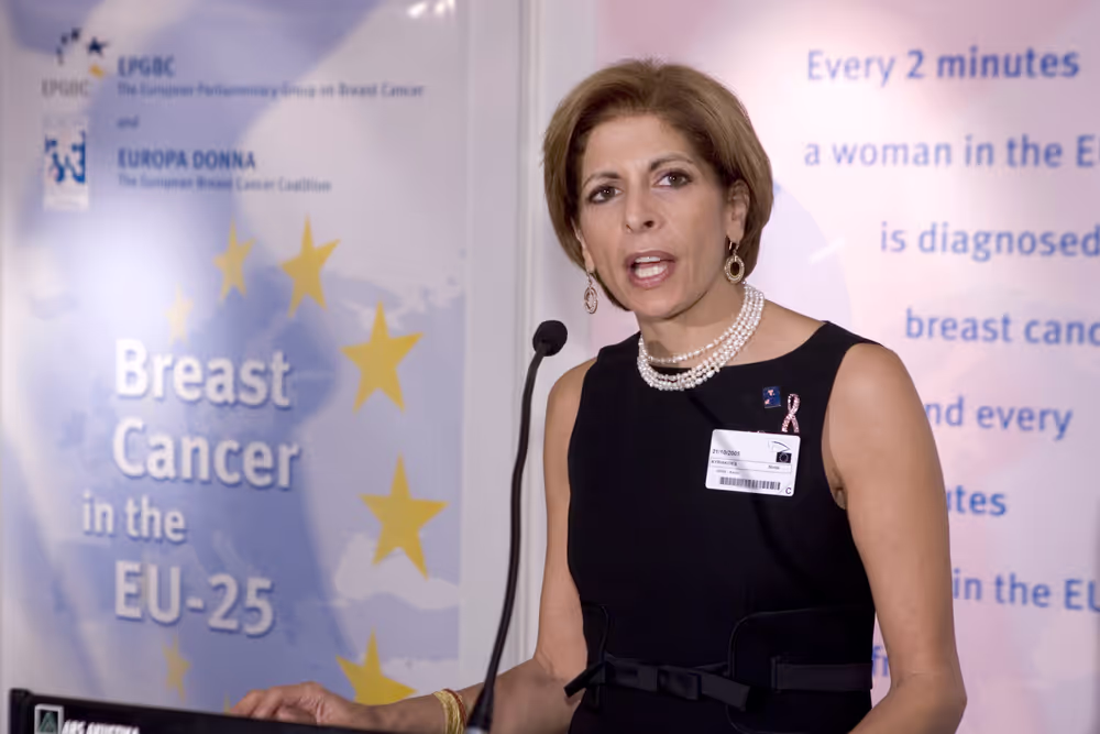 Breast Cancer Awareness day at the EP in Brussels.