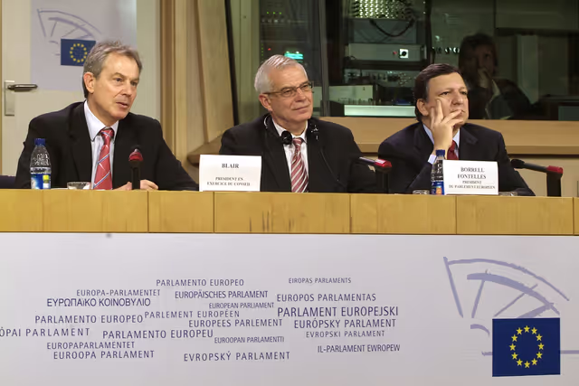 Conference of Presidents in presence of the UK Prime Minister and the EC President.