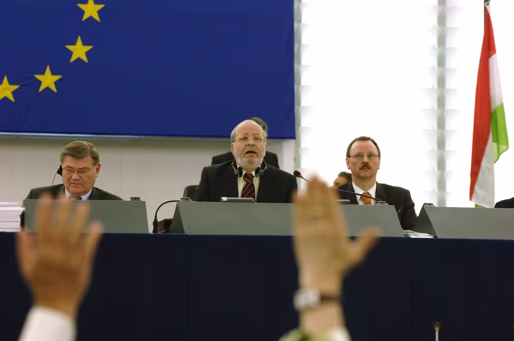 Antonios TRAKATELLIS in plenary session in Strasbourg.