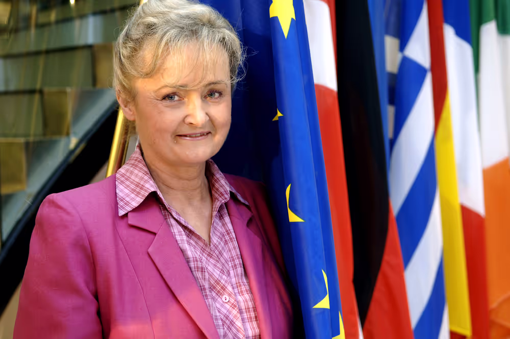 Grazyna STANISZEWSKA at the EP in Strasbourg.
