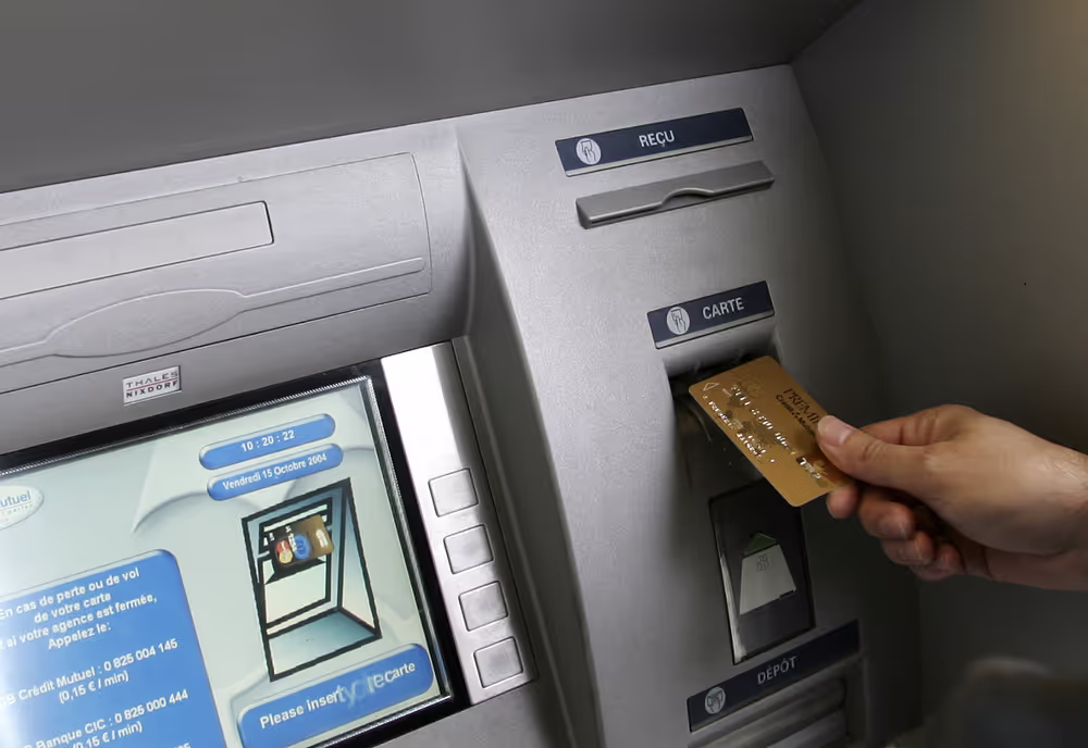 Getting money from an Automatic Teller Machine
