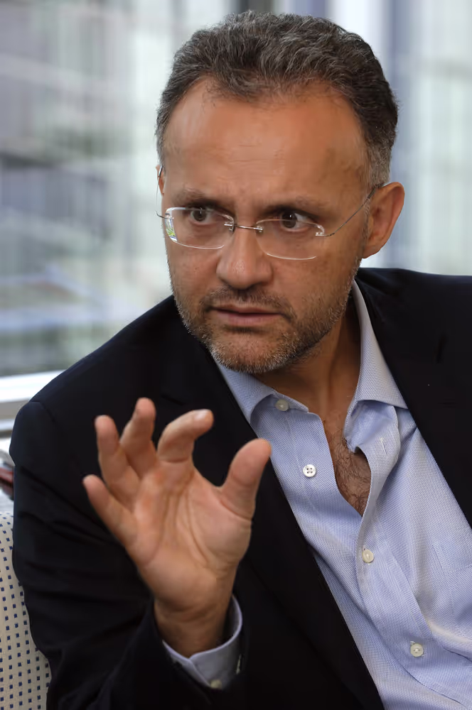 MEP Mario MAURO attends an interview in Brussels