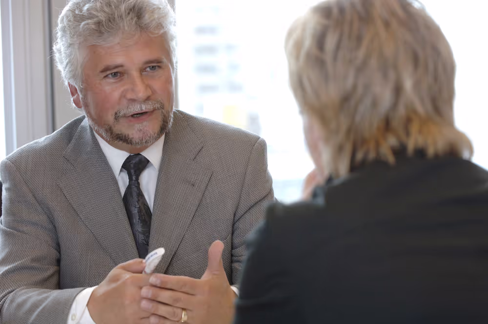 MEP Dieter Lebrecht KOCH attends an interview in Brussels