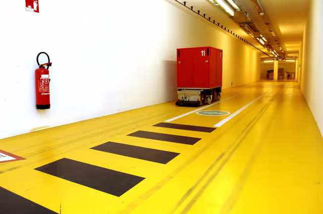 Fotografie 13: Tunnel linking the LOW and the WIC buildings under the Ill river in Strasbourg