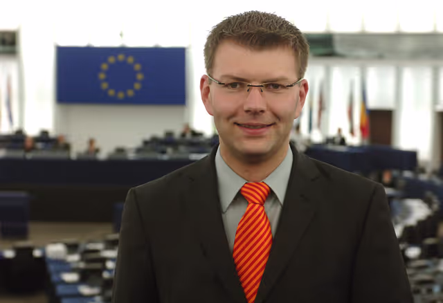 Foto 5: Portrait of MEP Daniel CASPARY in Strasbourg