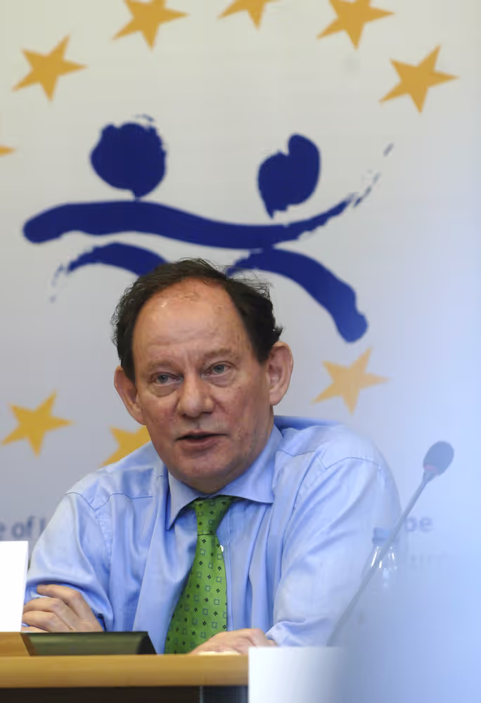 MEP Edward McMILLAN-SCOTT attends an ALDE meeting in Brussels