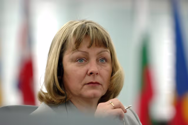 Fotografi 2: EP Vice-President Sylvia-Yvonne KAUFMANN presides over a plenary session in Strasbourg