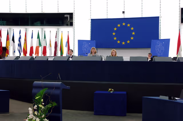Fotografi 10: EP Vice-President Sylvia-Yvonne KAUFMANN presides over a plenary session in Strasbourg
