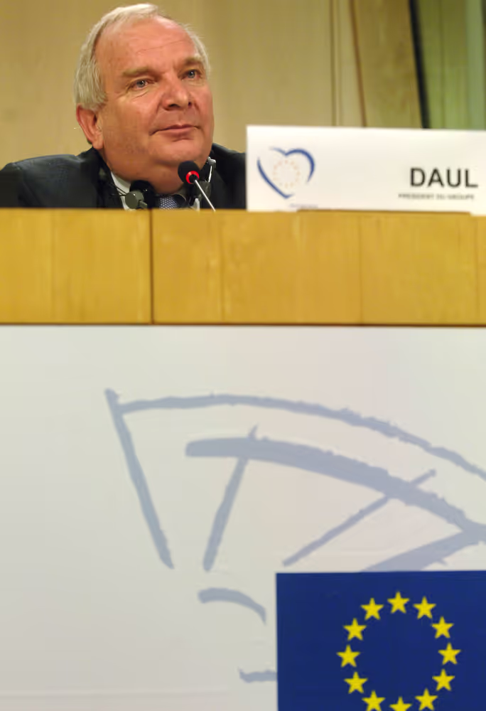Press conference by the new Chairman of the EPP-ED group, MEP Joseph DAUL, in Brussels