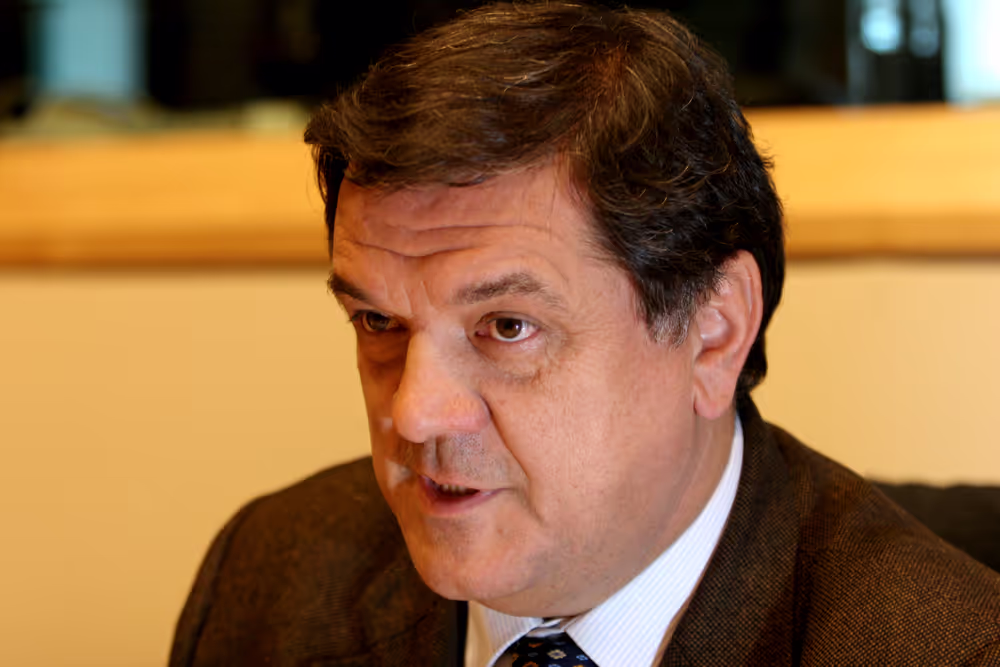 MEP Pier Antonio PANZERI attends a meeting in Brussels