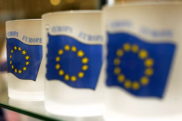 Photo 50: Promotionnal glasses with the European flag on