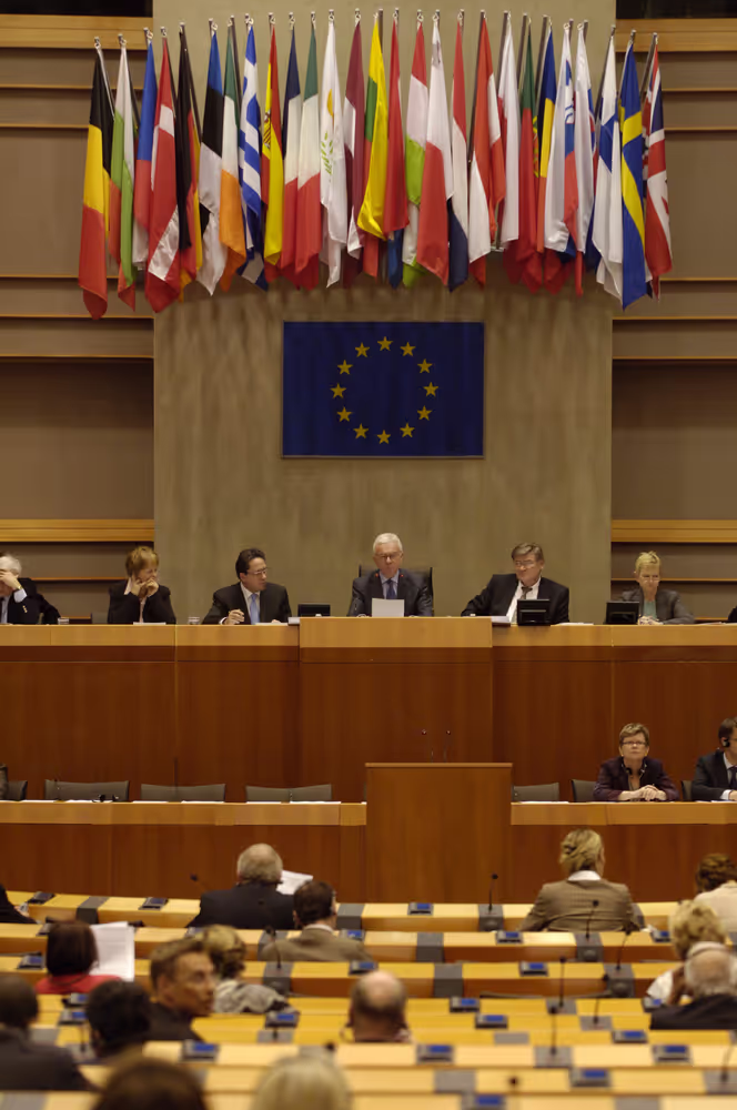 EP President presides over a plenary session in Brussels