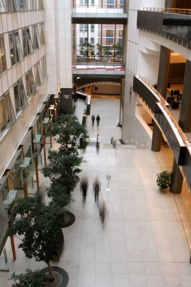 View of the EP building in Brussels.