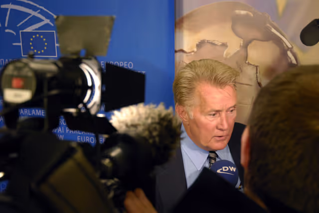 Foto 1: Press conference of Martin SHEEN ahead of the Energy Globe Award ceremony in Brussels