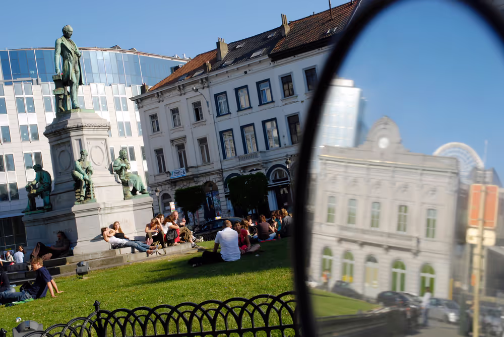 View of the EP building in Brussels.