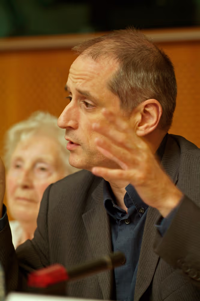 MEP Gerard ONESTA holds a press conference in Brussels