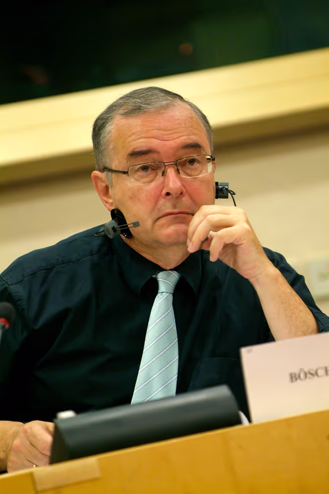 MEP Herbert BOSCH takes part in a meeting in Brussels