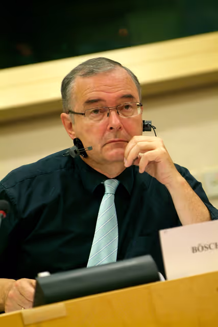 Photo 1 : MEP Herbert BOSCH takes part in a meeting in Brussels