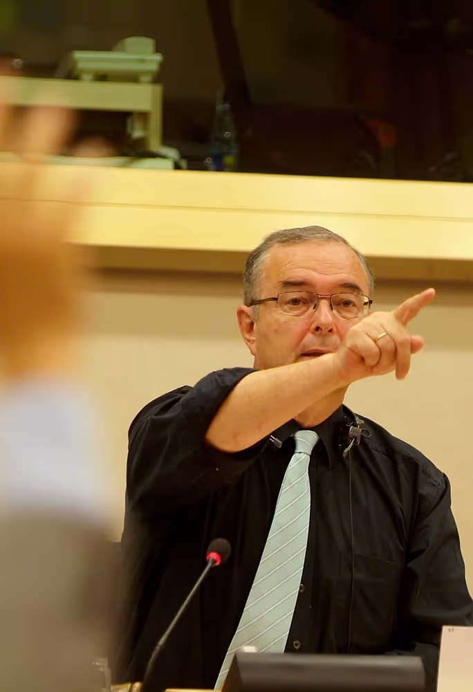 MEP Herbert BOSCH takes part in a meeting in Brussels