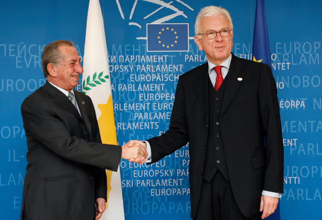 Photo 6 : EP President meets with the President of Cyprus.