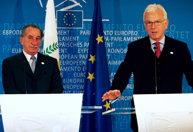 Photo 3 : EP President meets with the President of Cyprus.