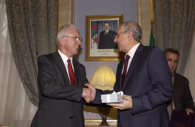EP President Official visit to Algeria. Meeting with the People's National Assembly President.