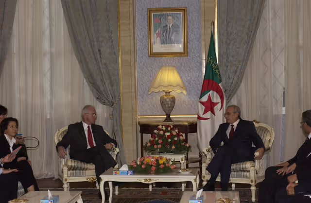 EP President Official visit to Algeria. Meeting with the People's National Assembly President.