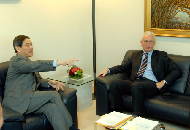 Fotografija 2: EP President meets with the Vice-Minister of the International Department, Central Committee, Communist Party of China, in Brussels