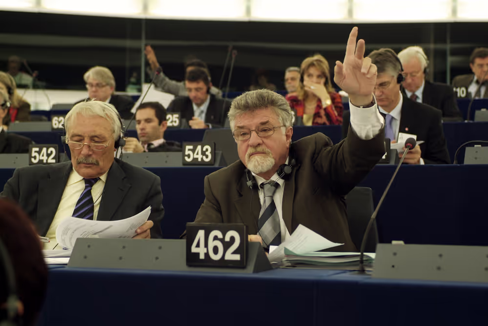 MEP Emanuel Jardim FERNANDES attends a plenary session in Strasbourg