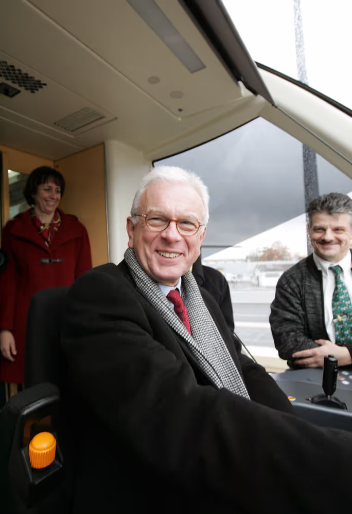 EP President and Strasbourg's Mayor inaugurate the new tram stop Parlement Europeen in Strasbourg