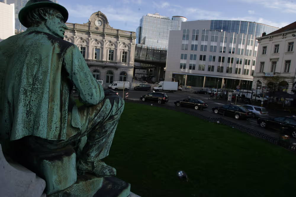 View of the EP building in Brussels.