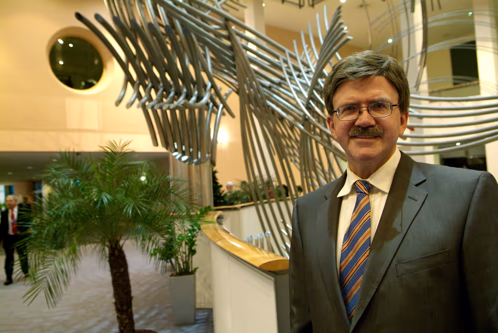 Portrait of MEP Thomas MANN in Brussels