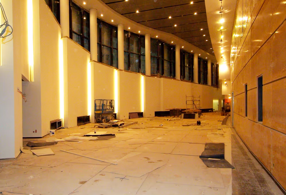 Construction site of the D5 - JAN building in Brussels