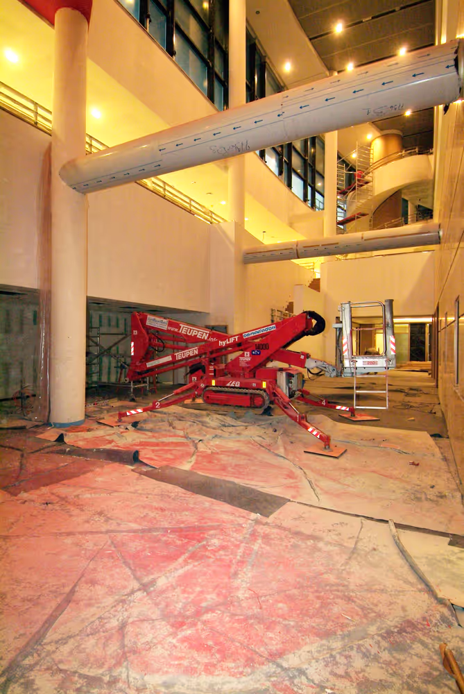 Construction site of the D5 - JAN building in Brussels